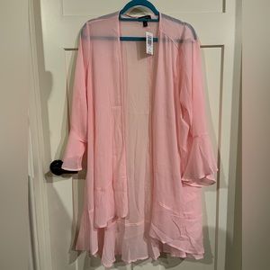 Torrid Blush Chiffon Kimono
